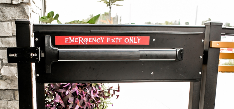emergency push bar installation in La Verne
